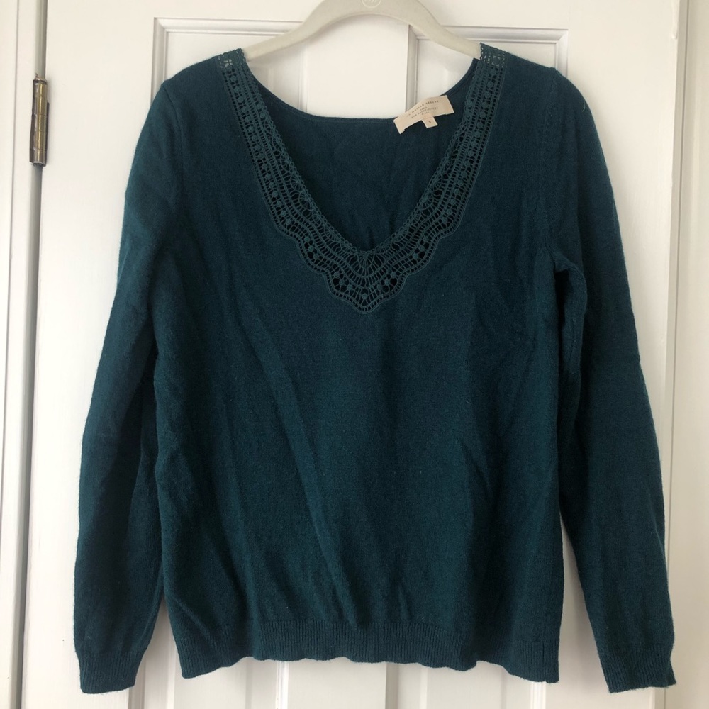 Sesame Wool/cashmere embroidered sweater